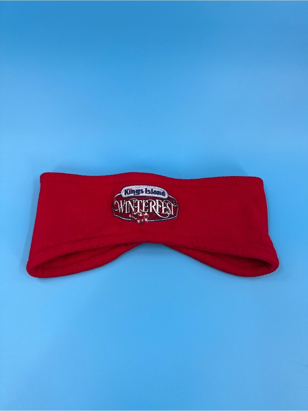 ❄️King island Winterfest Red Fleece Headband